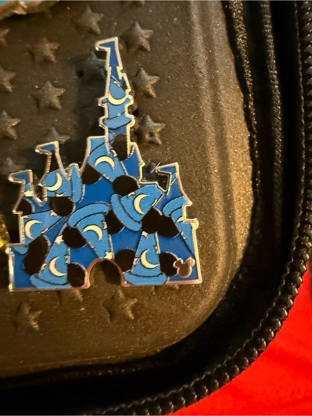Blue Sorcerer Hat Castle Enamel Pin